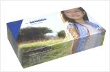 Caja de pañuelo kleenex promocional con 100 pañuelos publicitarios