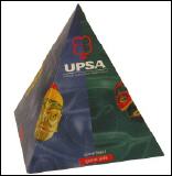 Caja de pañuelos con forma de pirámide promocional 100