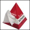 Caja de pañuelos con forma de pirámide promocional personalizada